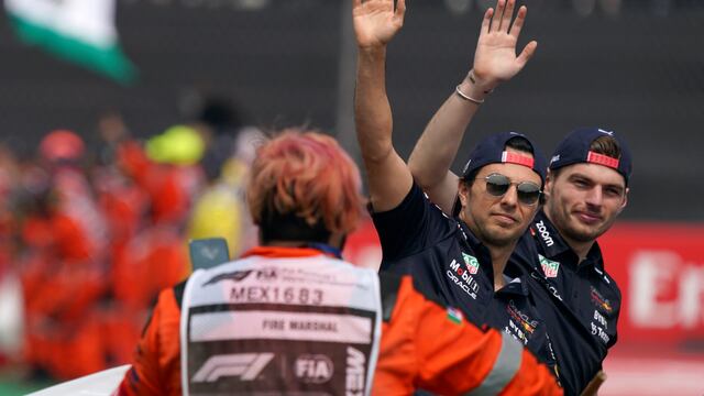 Checo Pérez y Max Verstappen