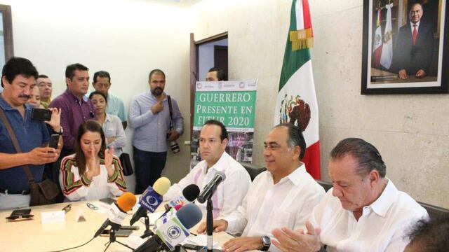 El gobernador de Guerrero, Héctor Astudillo Flores, habló de la exposición en la Feria Internacional de Turismo, en Madrid, España.