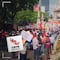 CNTE inicia marcha del Ángel de la Independencia rumbo al Zócalo