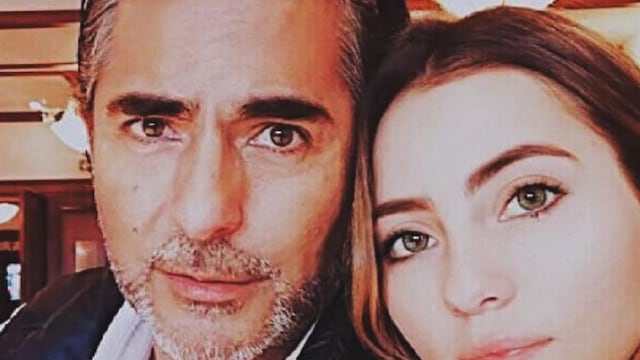 Raúl Araiza y su hija