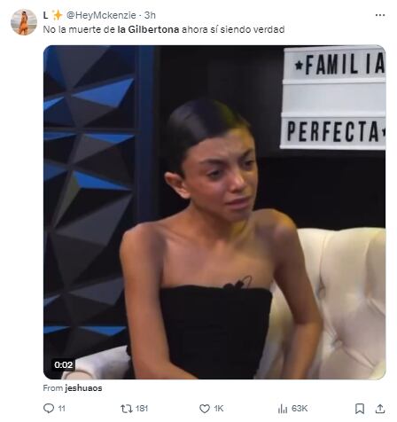 Memes despidiendo a La Gilbertona recordando su peculiar sentido del humor