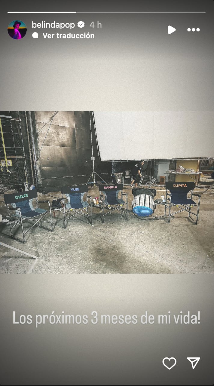 Belinda revela con quién estará los próximos 3 meses de su vida