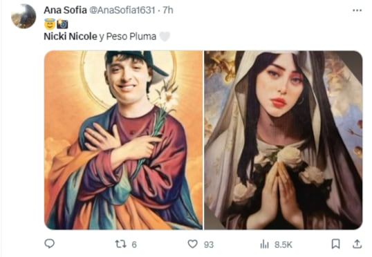 Memes por el beso de Nicki Nicole y Peso Pluma