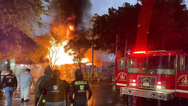 Las llamas alcanzaron varios metros de altura.