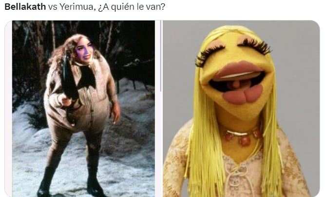 Memes de Bellakath vs Yeri Mua