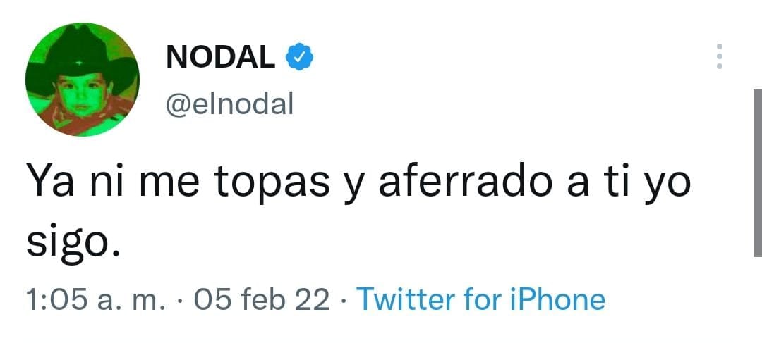 Publicación de Twitter