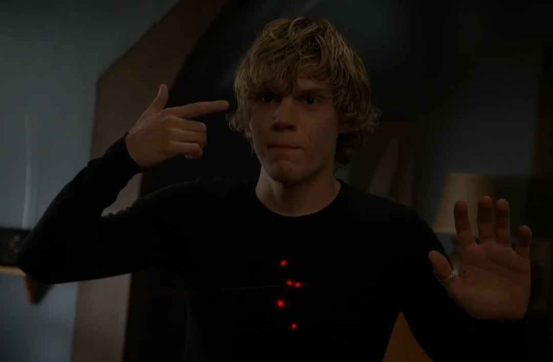 Evan Peters como Tate Langdon en AHS: Murder House