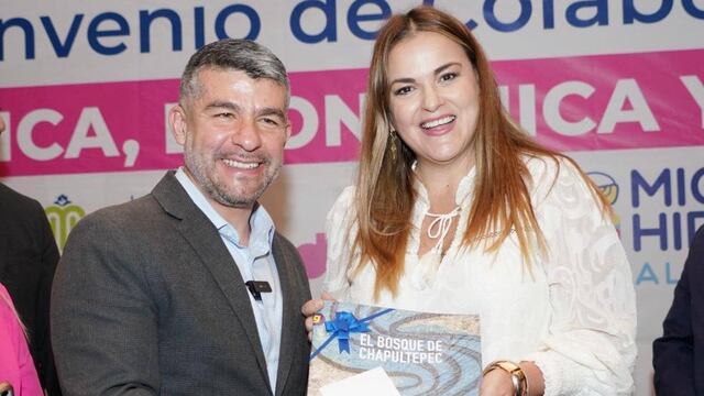 Mauricio Tabe y Cecilia Patrón firman convenio