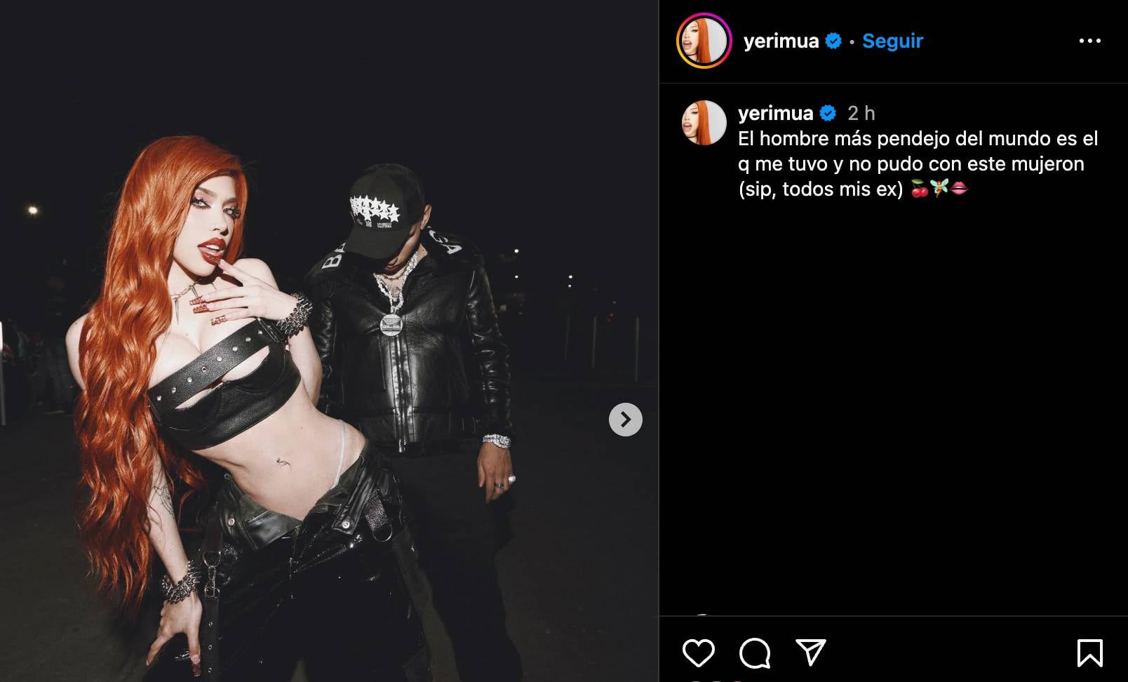 Yeri Mua envía un contundente mensaje a sus ex novios