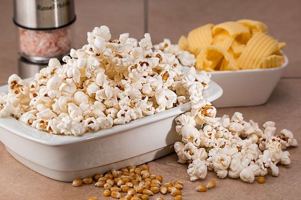 Palomitas de maíz.