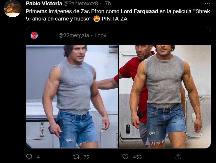 Meme de Zac Efron