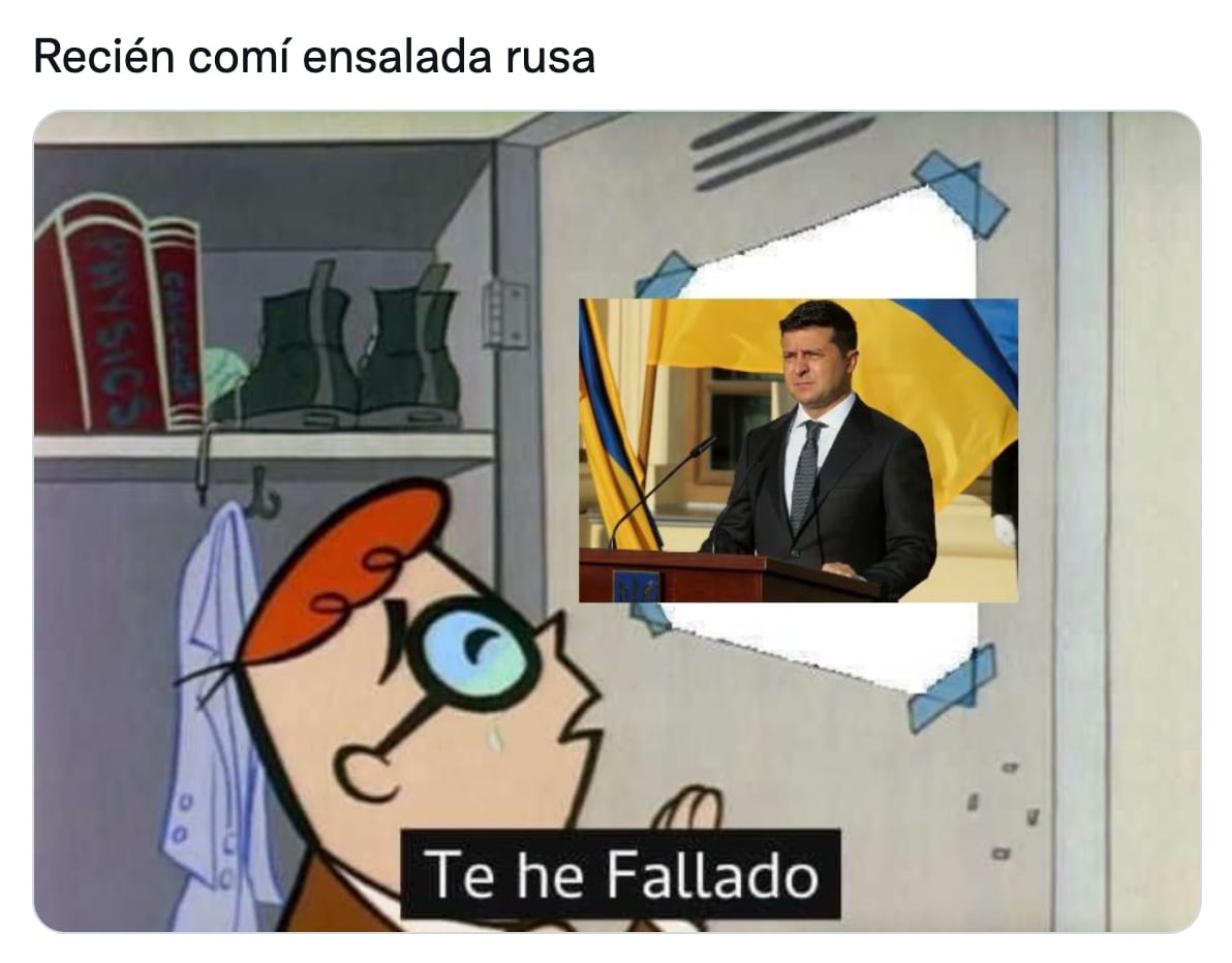 Meme para cancelar la ensalada rusa
