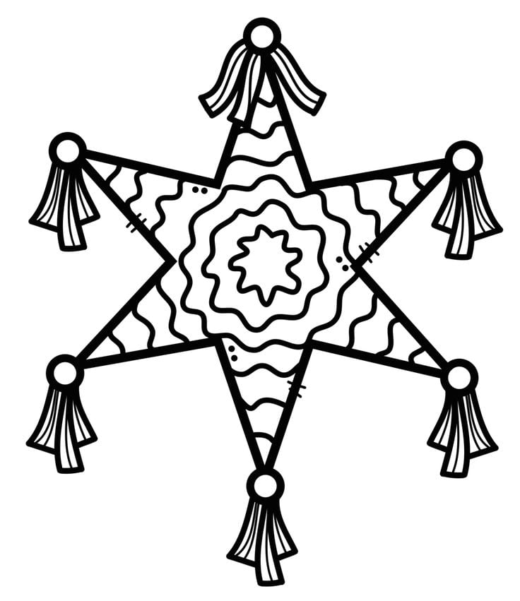 6 dibujos de piñatas para colorear ahora que inician las posadas en México