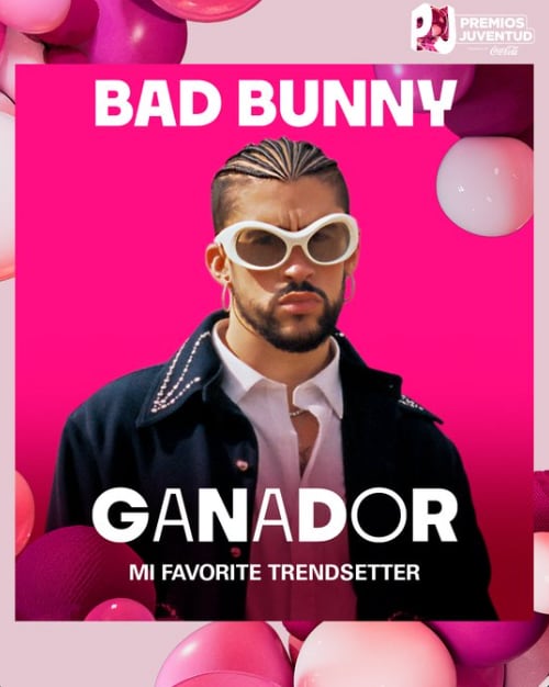 Bad Bunny gana en la categoría a My Favorite Trendsetter