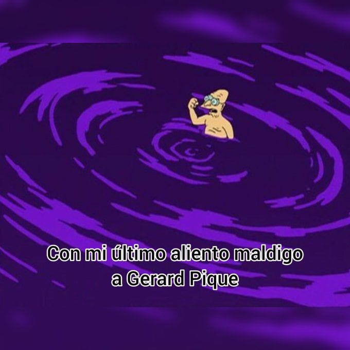 Meme a Gerard Piqué por quejarse de la colaboración Shakira y Bizarrap.