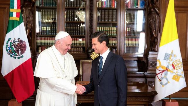 Recibimiento oficial al Papa Francisco en Palacio Nacional.