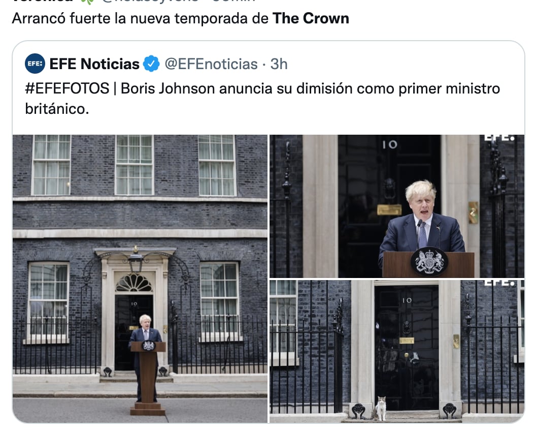 Memes sobre la renuncia de Boris Johnson