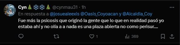 Usuarios mencionan supuesto olor en Plaza Oasis Coyoacán fue producto de psicosis