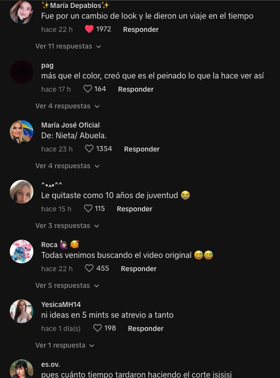 TikTok se sorprende que un corte de cabello lograra hacerla ver como una anciana