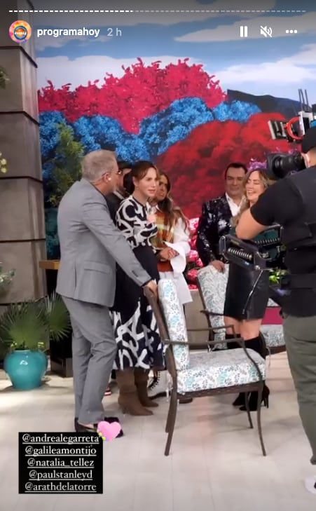 Natalia Téllez y Andrea Legarreta en 'Hoy'