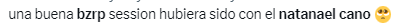 Fans de Natanael Cano le dicen a Bizarrap que este iba antes que Peso Pluma.
