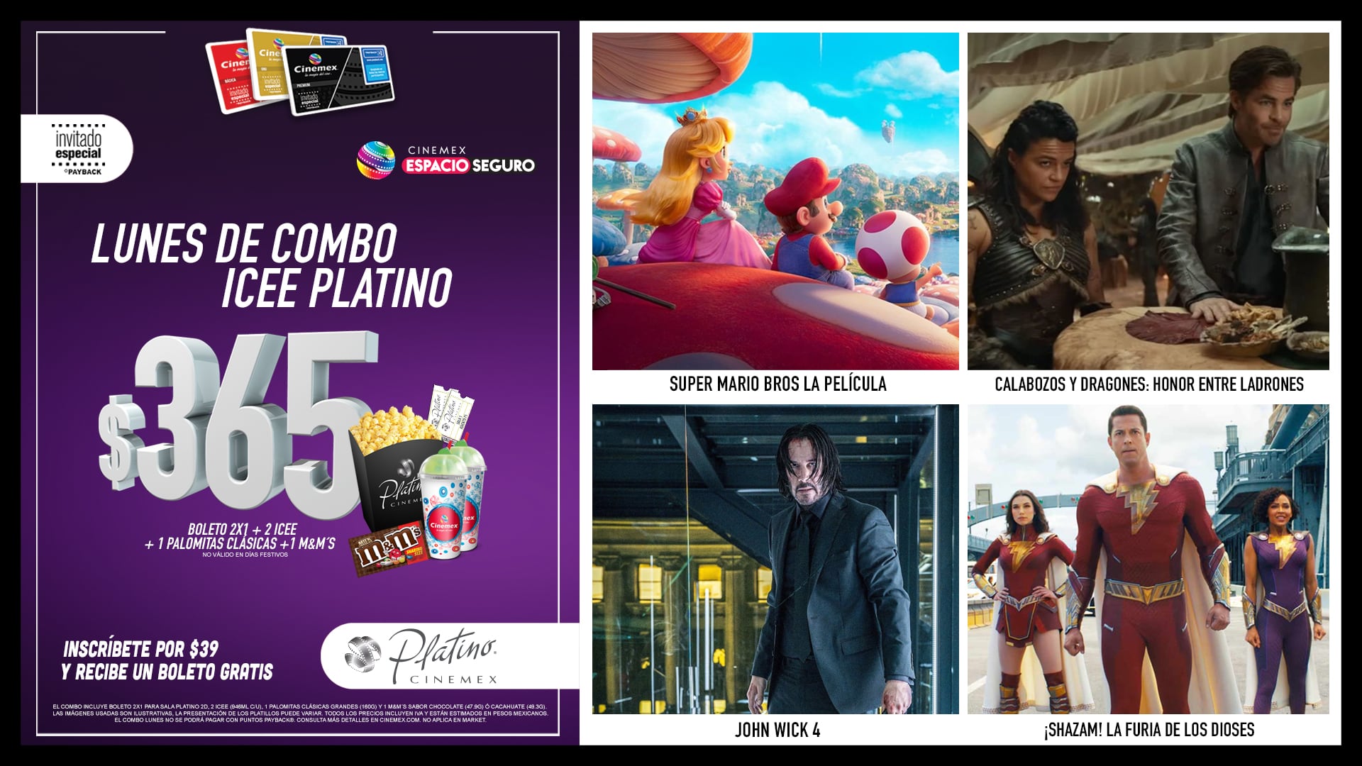 Lunes de Combo en Cinemex