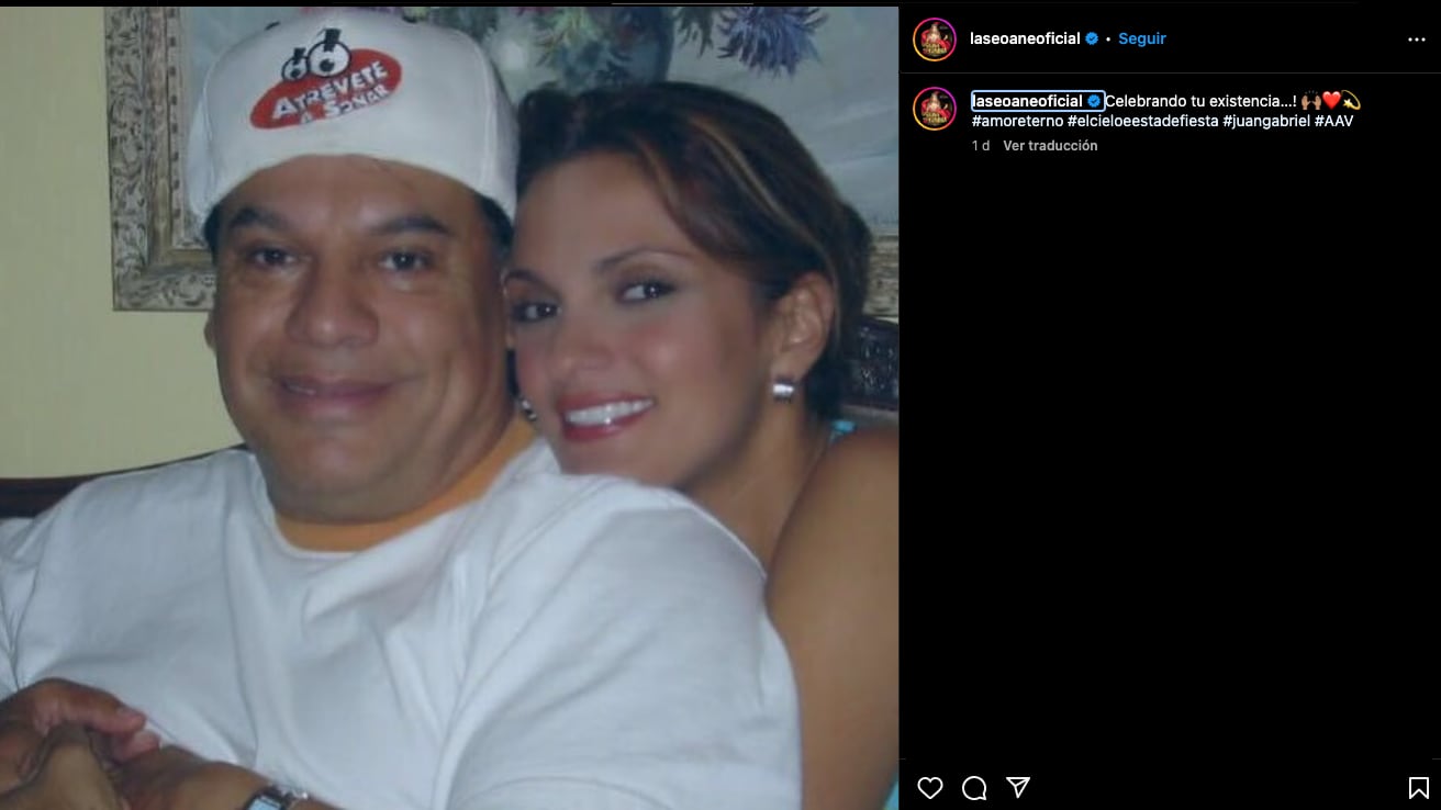 Mariana Seoane celebra el cumpleaños de Juan Gabriel
