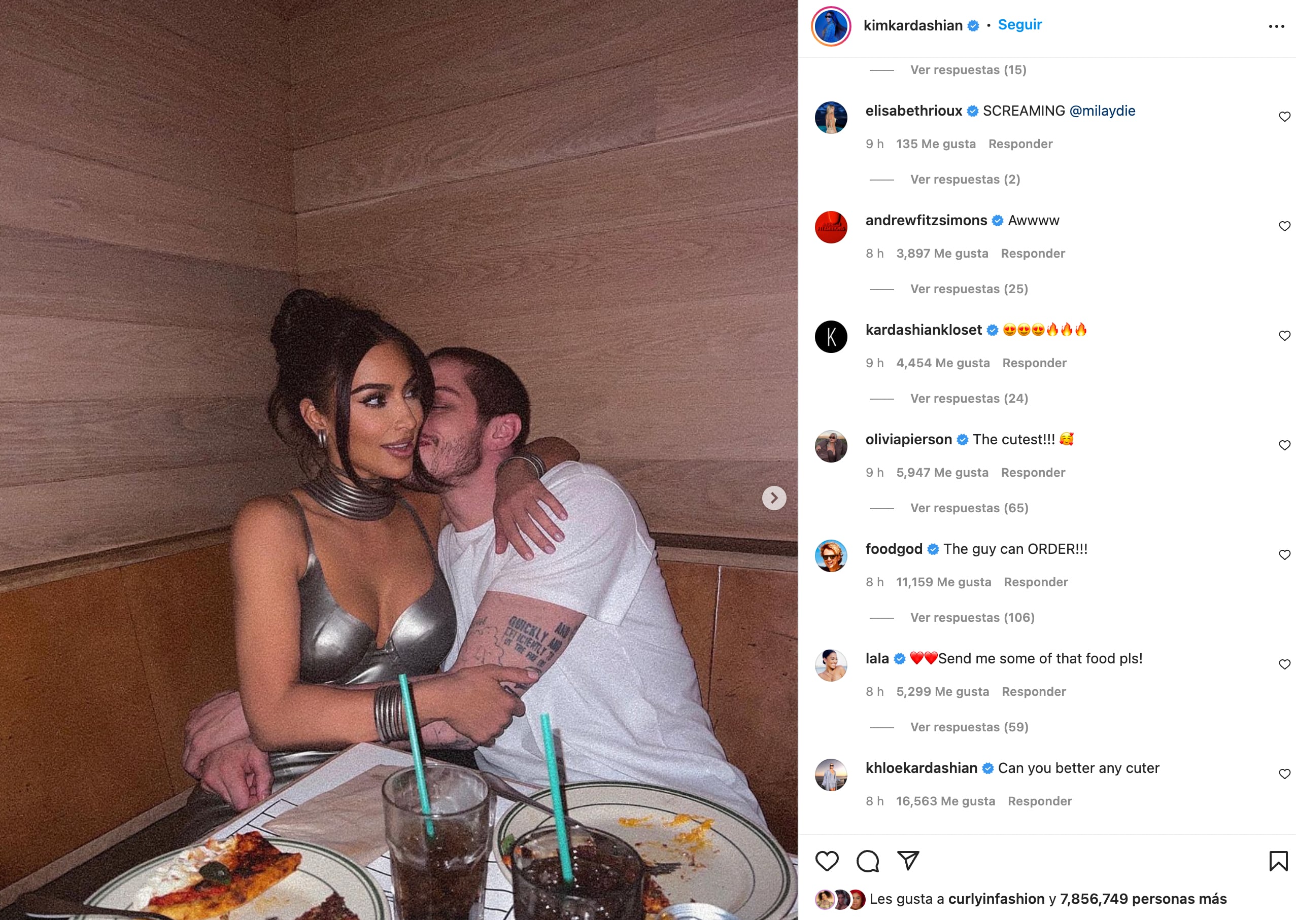 Kim Kardashian y Pete Davidson