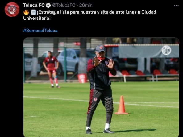 Nacho Ambriz, DT del Deportivo Toluca