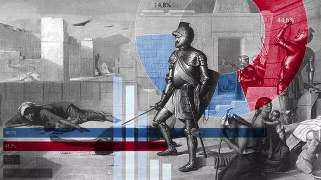 Ilustración sobre La matanza de Cholula, de Félix Parra