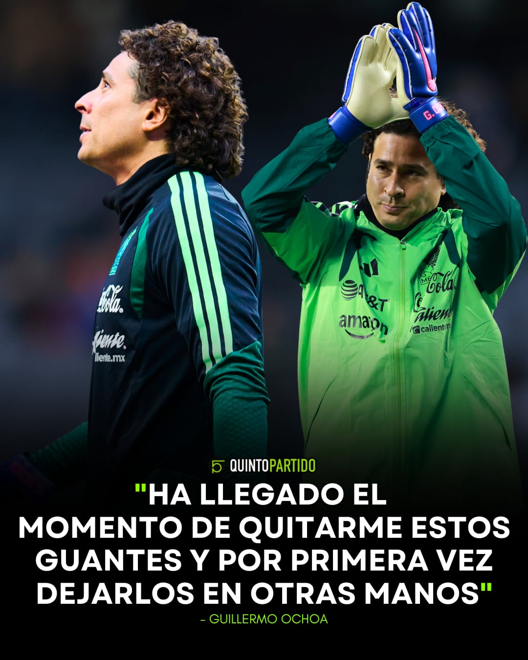 Guillermo Ochoa anunció su retiro como futbolista profesional.