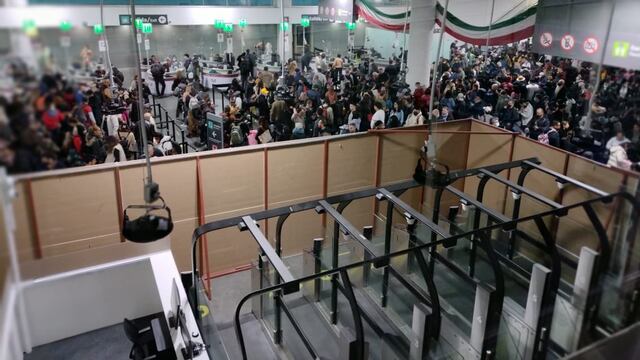 REPORTAN FALLOS EN EL SISTEMA DE MIGRACIÓN EN LA T2 DEL AICM