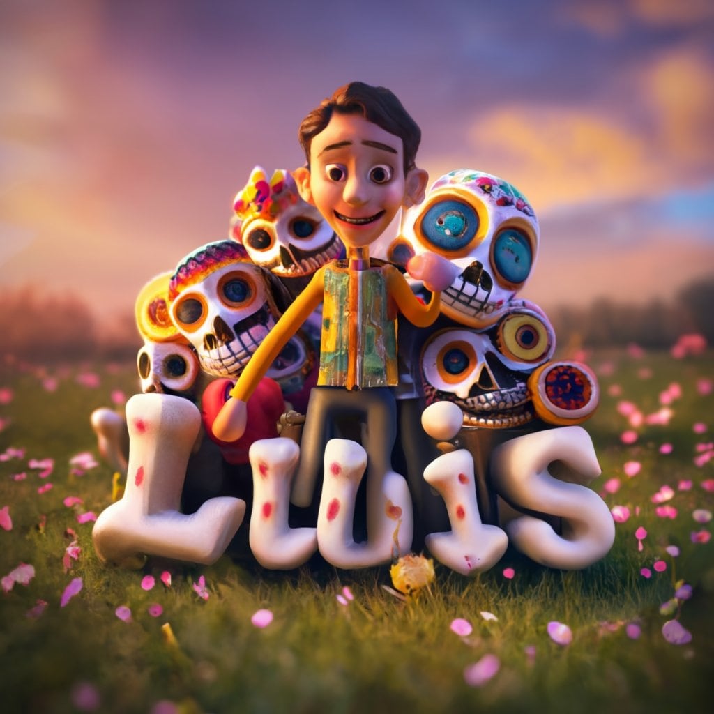 Nombre 3D Día de Muertos