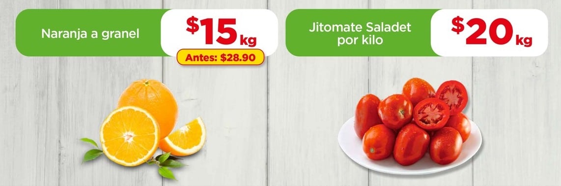 Ofertas de tianguis de frutas y verduras en Bodega Aurrerá