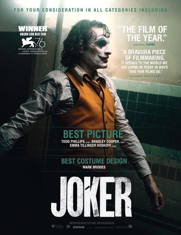 Promocional de Joker para el Oscar