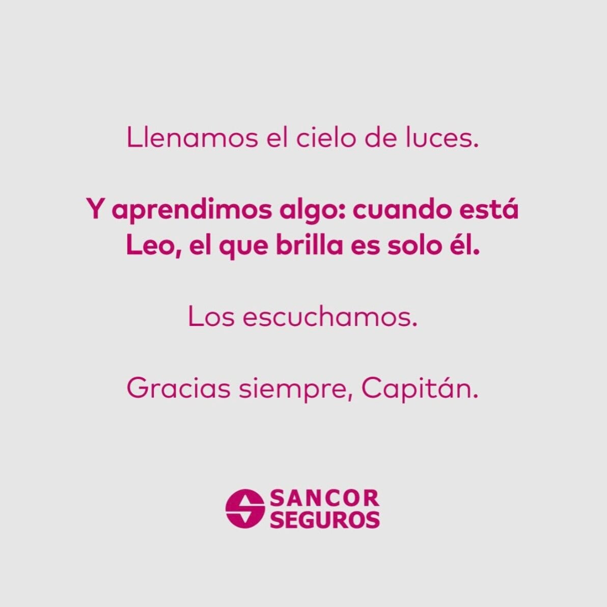 Comunicado de Sancor Seguros