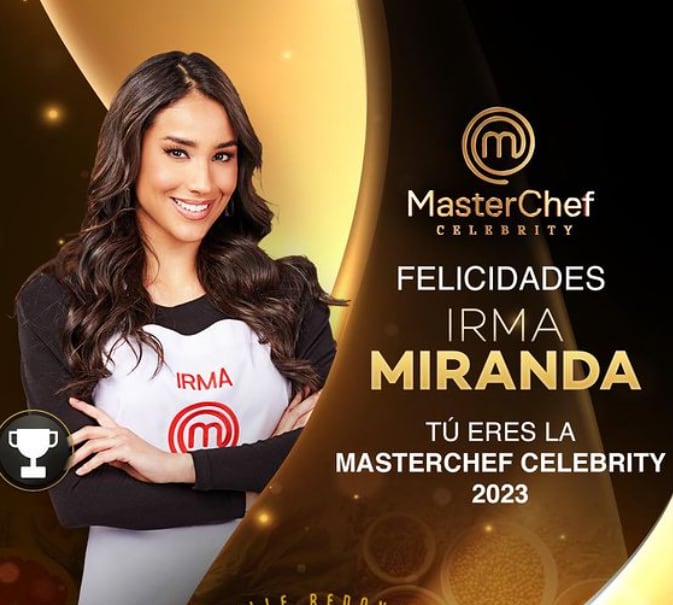 Irma Miranda fue la ganadora de MasterChef Celebrity 2023