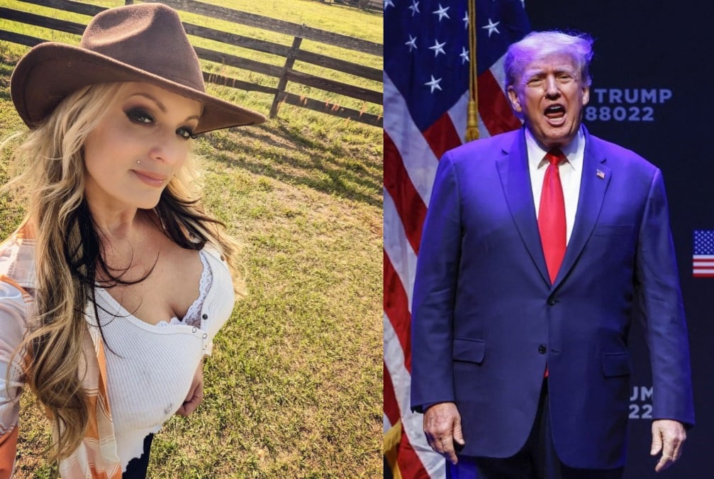 Stormy Daniels y Donald Trump