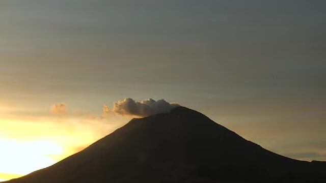 Volcán Popocatépetl el 7 de enero