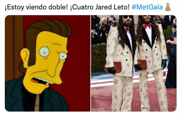 Meme de Jared Leto en MET Gala 2022