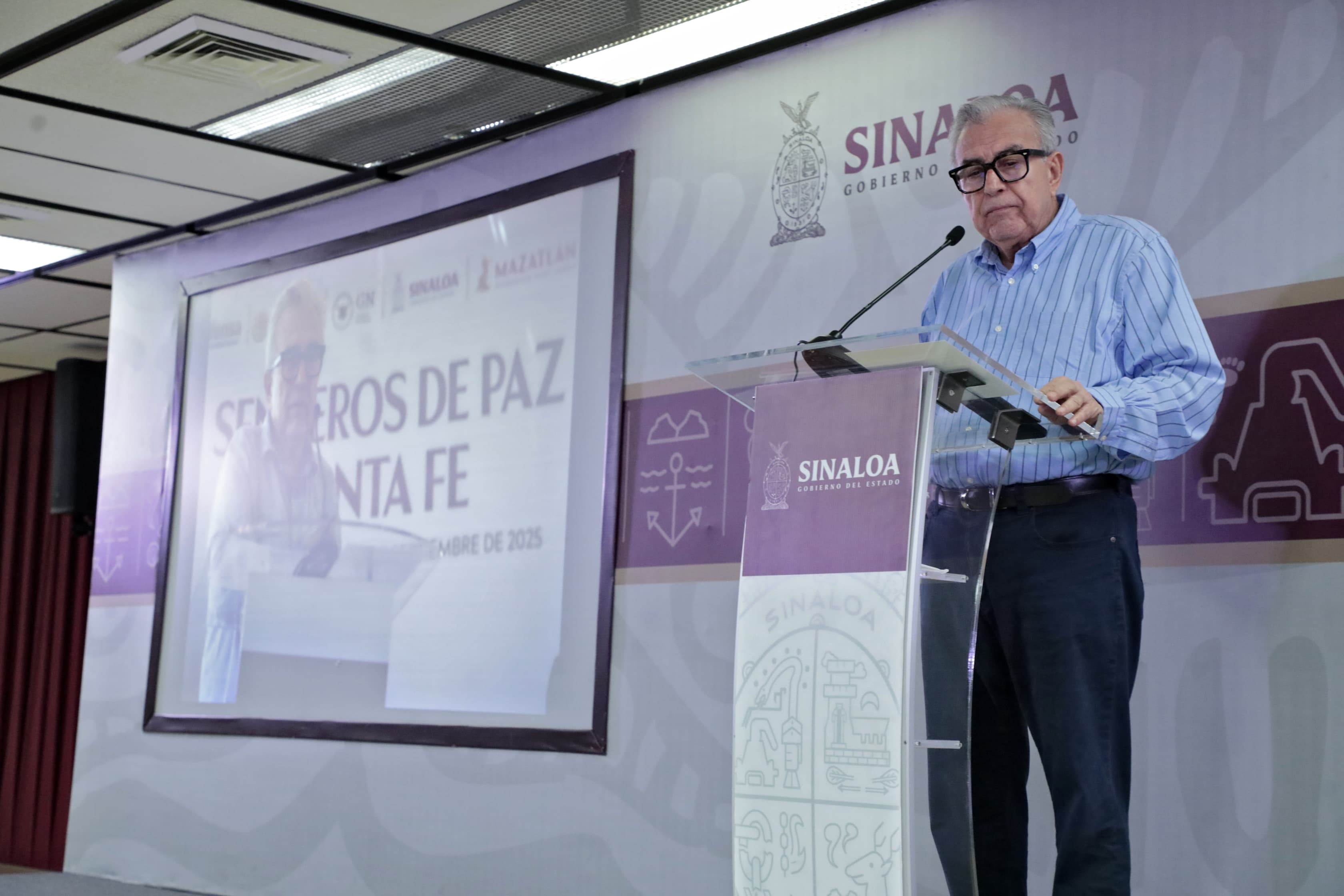 Gobernador de Sinaloa Felicita a Ciudadanos por Manifestarse por la Paz y Refuerza Compromiso Contra la Delincuencia
