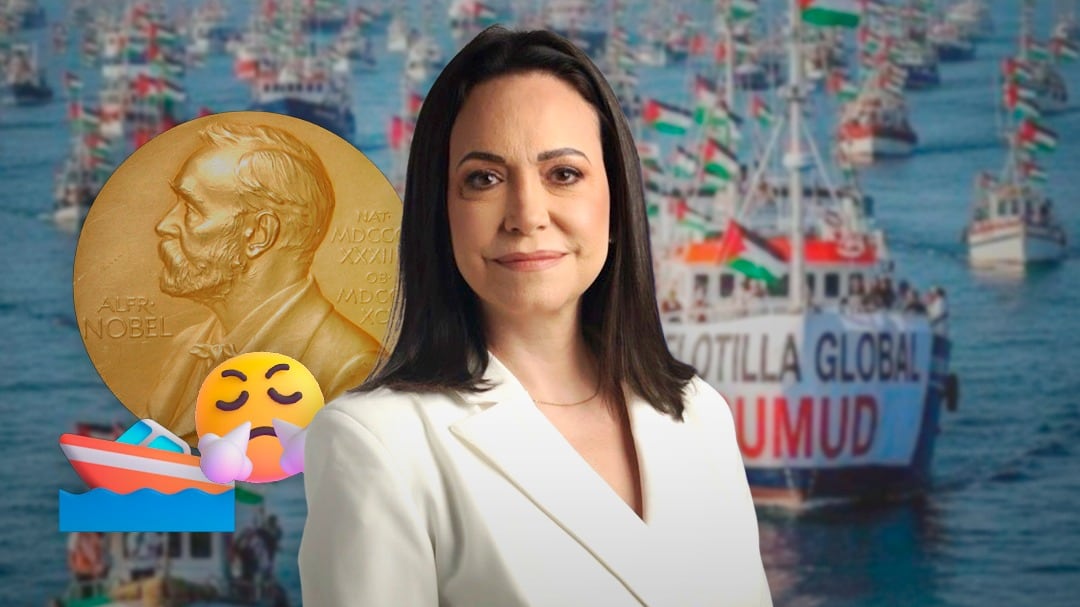 Flotilla Global Sumud arremete contra el Nobel de la Paz 2025 otorgado a María Corina Machado