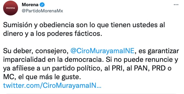 Morena acusa que Ciro Murayama y Brozo son "sumisos" y obedecen al dinero