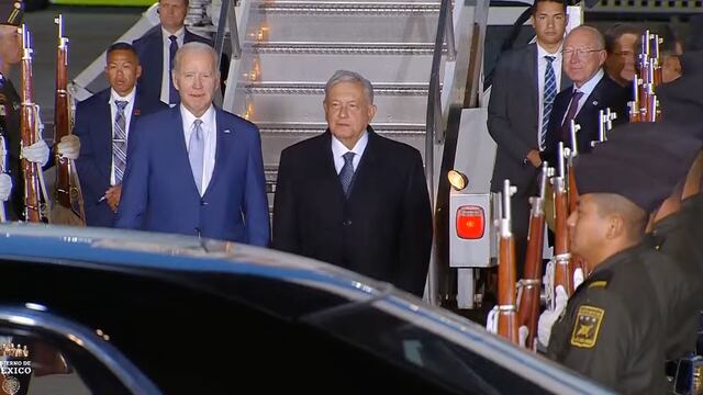 Joe Biden llega a México y es recibido por AMLO