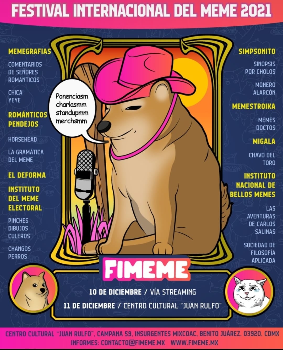 Programa del Fimeme 2021