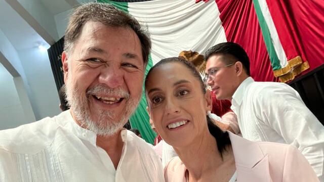 Gerardo Fernández Noroña y Claudia Sheinbaum