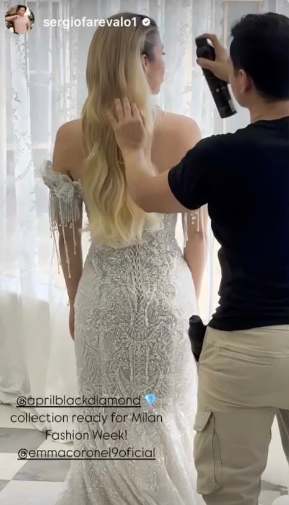 Emma Coronel se prepara para la Semana de la Moda de Milán