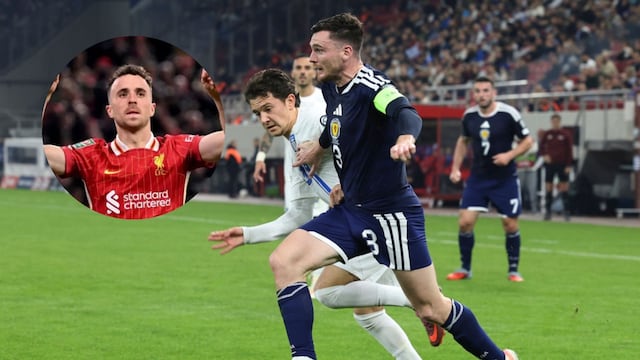 Andy Robertson recordó a Diogo Jota.
