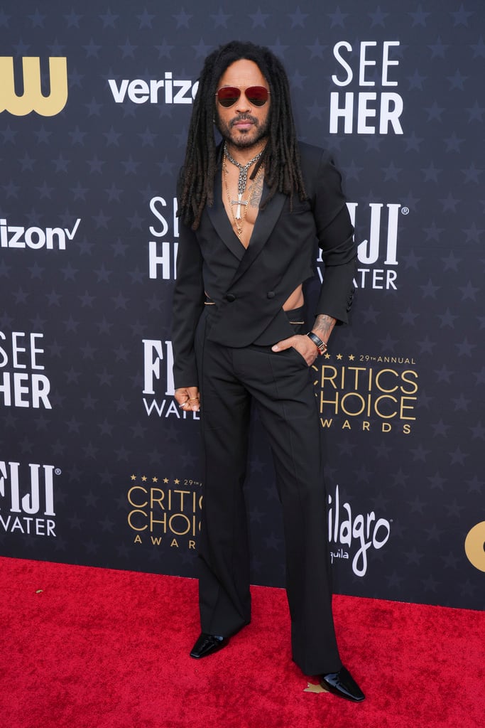 Lenny Kravitz llega a los Critics Choice Awards 2024.