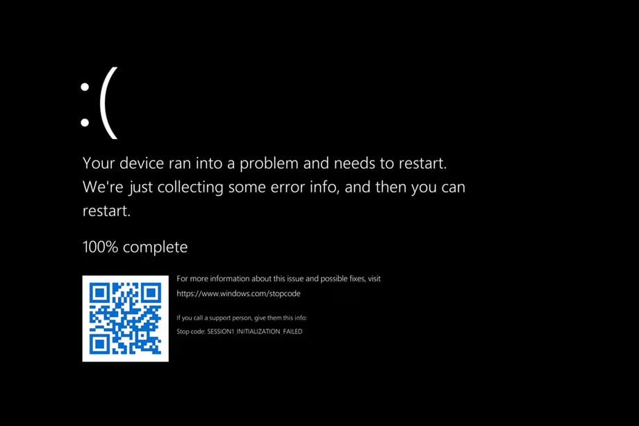 Pantalla negra de la muerte "Windows 11"